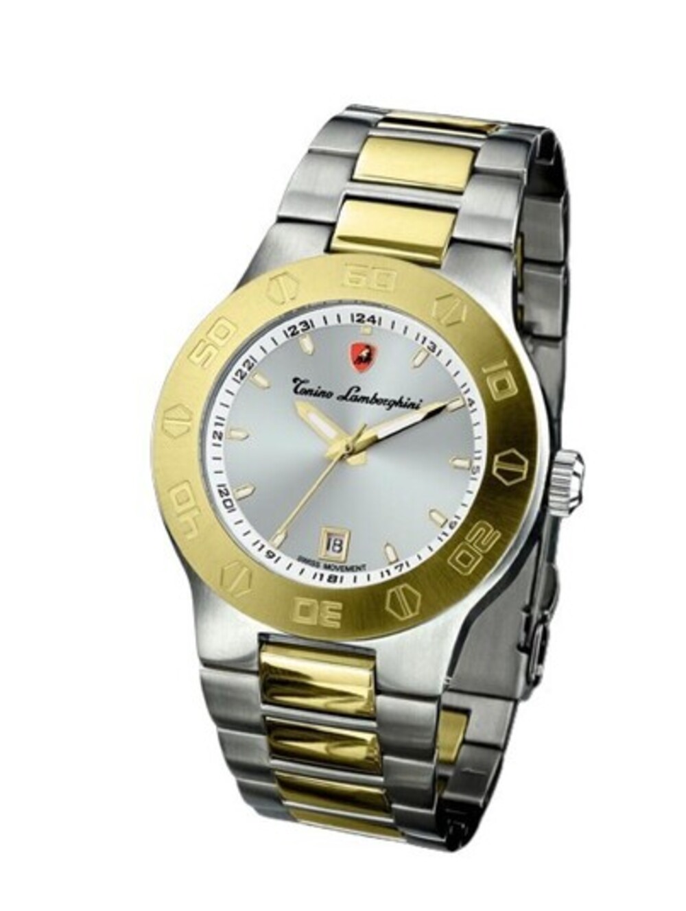 Tonino Lamborghini Watch Two-Tone Stainless Steel Gold Silver, 40mm (EN034.402)